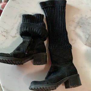 ESPRIT LEATHER BOOT Black  sz 7